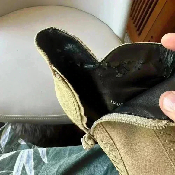 REVOLVE REBECCA MINKOFF | Lulu Womens Suede Western Ankle Boots Side Zip SIZE 8 - Picture 7 of 8